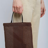 Barn mini beige mesh tote bag