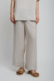 Yayah white grey silk pants