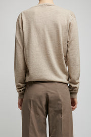 Kisaora beige melange cashmere top