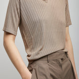 Kaiomi beige knit top
