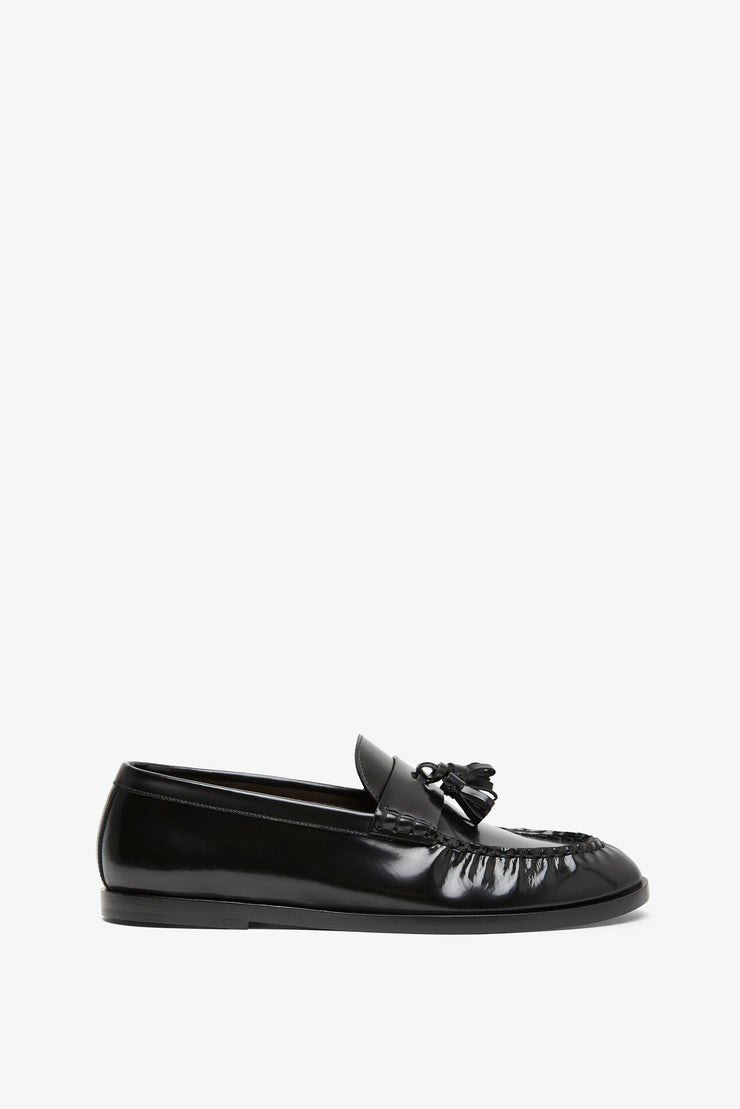 Polished leather loafer
