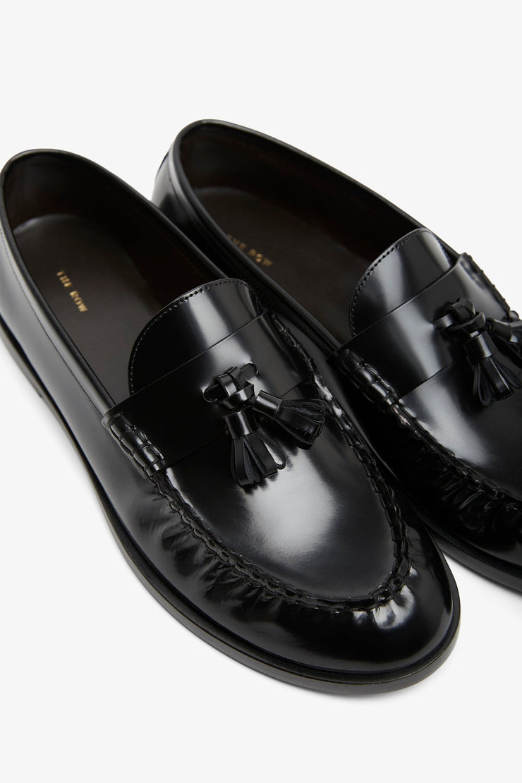 Polished leather loafer