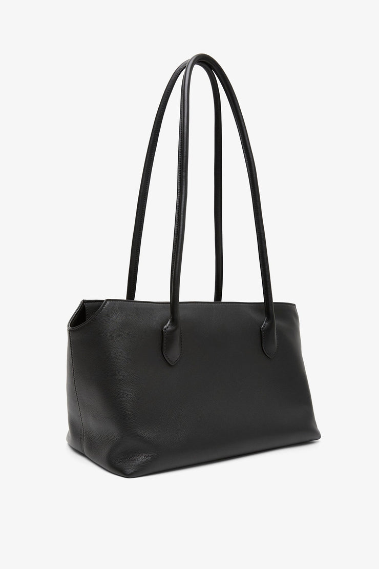 Terrasse black leather bag
