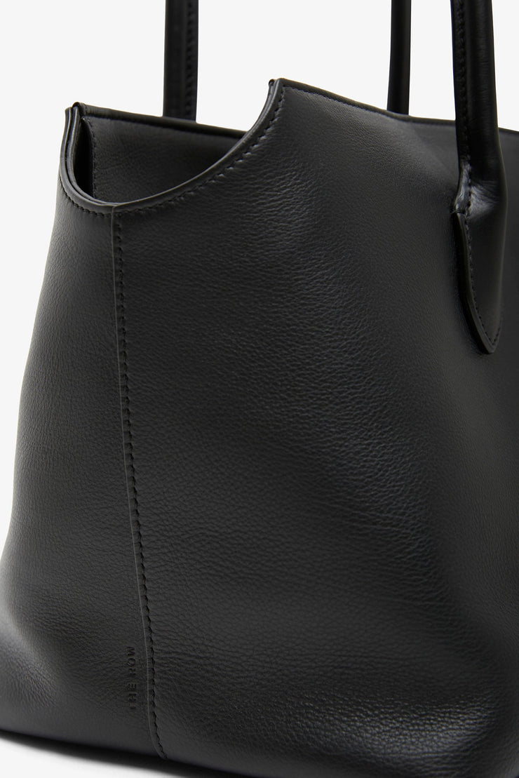 Terrasse black leather bag
