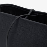 Medium N/S dark pine leather tote bag