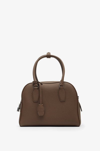 India 10.00 dark olive leather bag