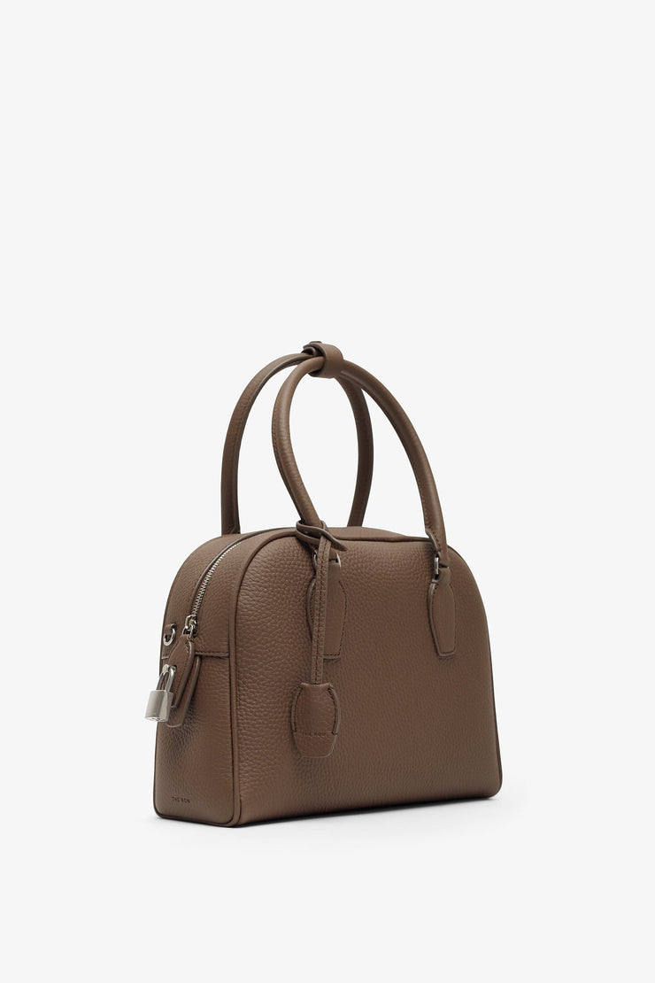 India 10.00 dark olive leather bag