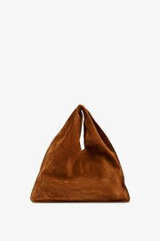 Bindle small brown suede bag