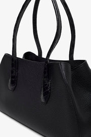 Alger contrast leather shoulder bag