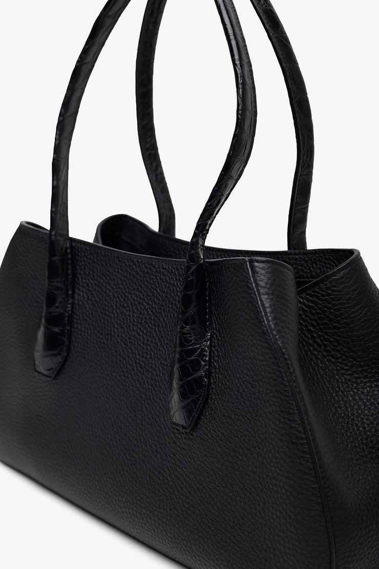 Alger contrast leather shoulder bag