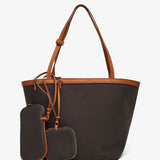 Park tote three brown canvas bag