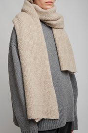 Luthgard beige cashmere scarf