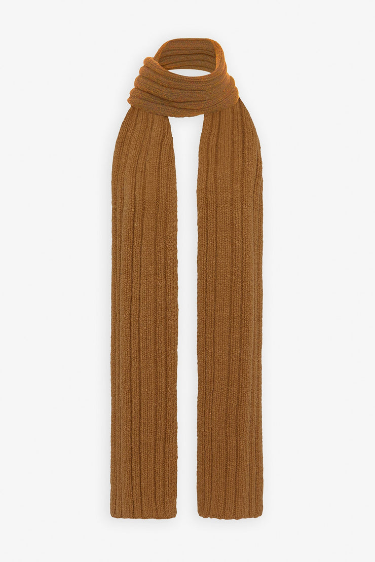Amos tan wool scarf
