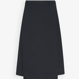 Azarion black wool skirt