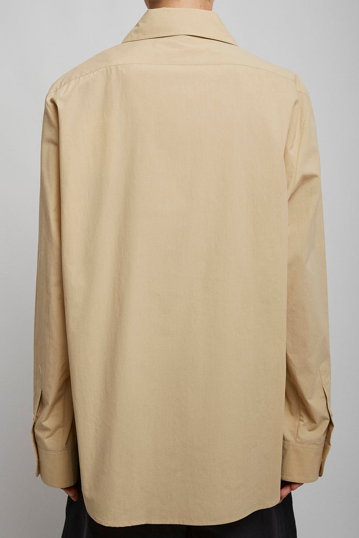 Margan crispy sanded cotton shirt