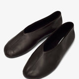 Stella brown shearling flats