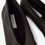 Stella brown shearling flats