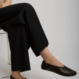 Stella brown shearling flats
