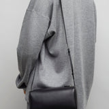 90'S black leather crossbody bag