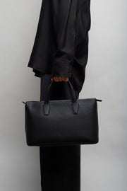 Marcel black top handle bag