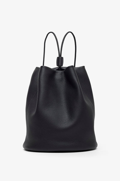 Joe black leather backpack