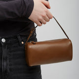 90'S muschio brown leather bag