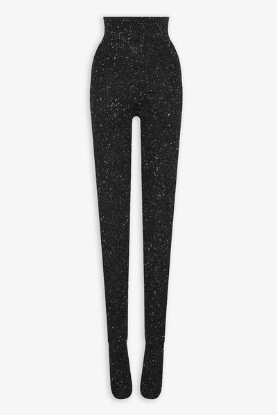 Mumu charcoal melange cashmere tights