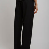 Hiram black wool pants