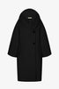 Regino black wool coat