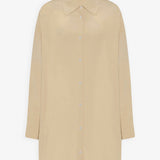 Luka butter beige silk shirt