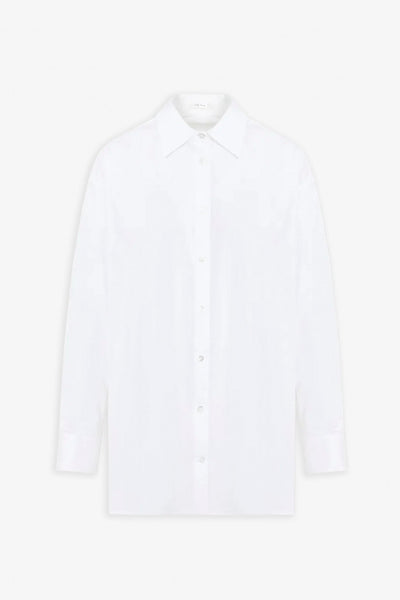 Luka white cotton poplin shirt