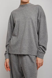 Raveena grey cashmere top