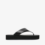 Black sandal on a white background