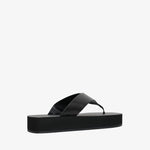 Black sandal on a white background