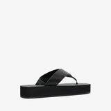 Black sandal on a white background