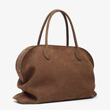 Agnes 15 beige suede bag