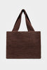 Loretta dark brown raffia bag