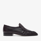 Soft mocassin two brown flats