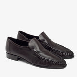 Soft mocassin two brown flats