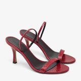 Ella red slingback sandals