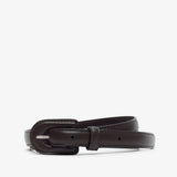 Thin leather belt