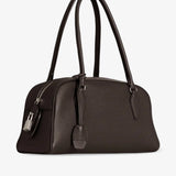 Small E/W India walnut brown bag