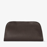 Peggy brown leather clutch