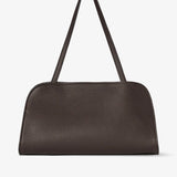 Peggy brown leather clutch