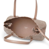 Mina 25 vienne circulaire beige tote bag