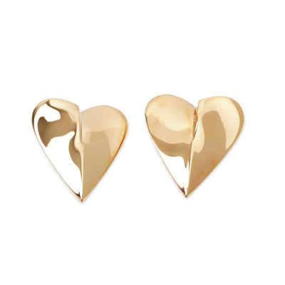 Le Cour M gold earrings