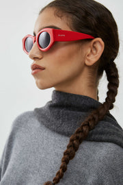 Oval 82 red sunglasses