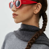 Oval 82 red sunglasses