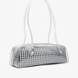 Le Teckel Medium black and white bag