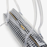Le Teckel Medium black and white bag
